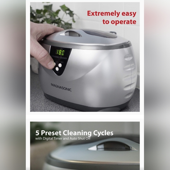 Digital Ultrasonic Jewelry & Eyeglass Cleaner - Picture 2 of 3